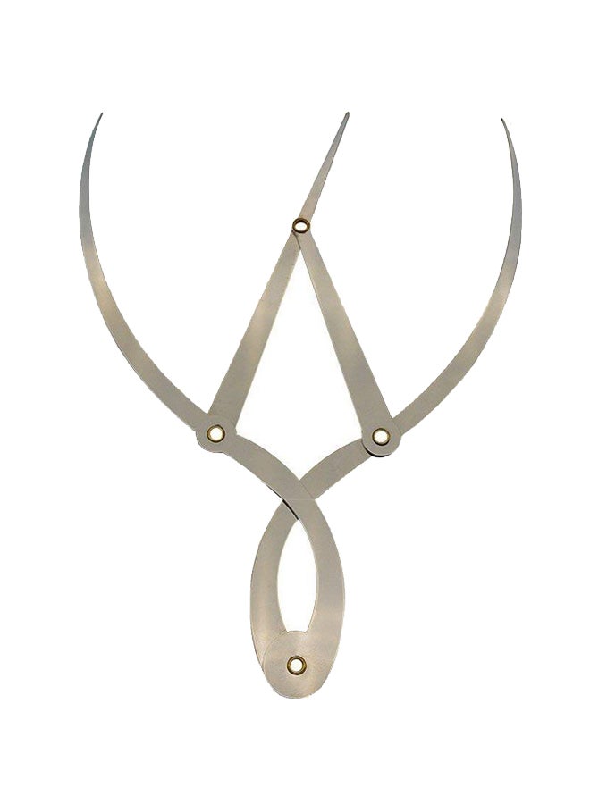 KAMILLEE Stainless Steel Eyebrow Ruler Silver - Image 1