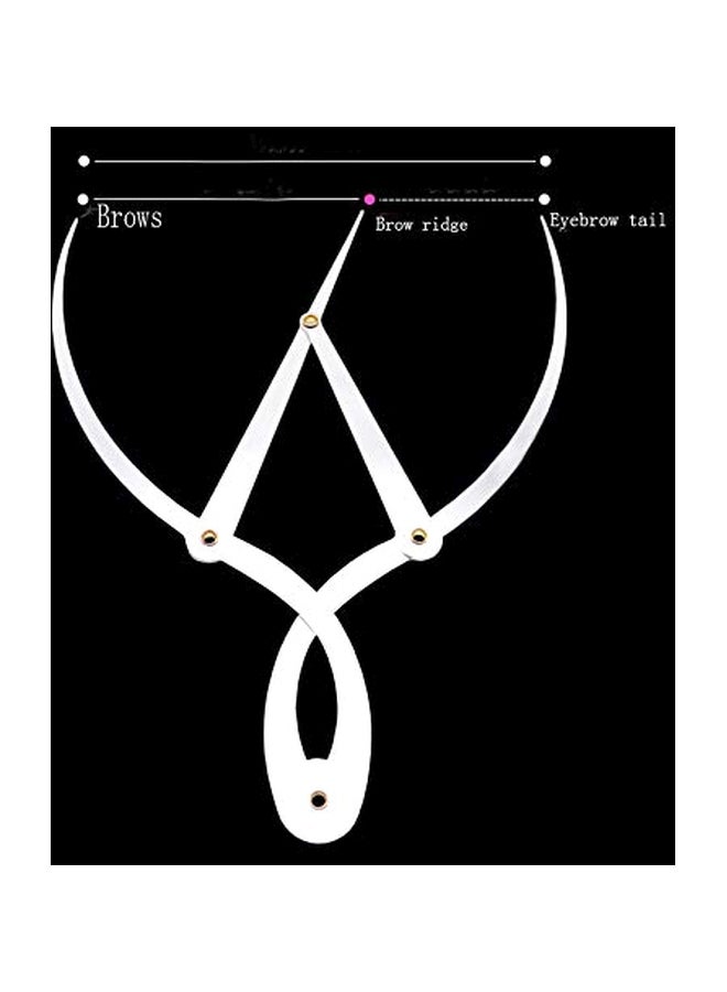 KAMILLEE Stainless Steel Eyebrow Ruler Silver - Image 3