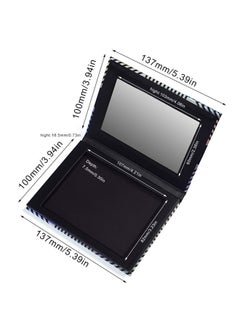 21-Piece Makeup Magnetic Mirror Palette Storage Case With Sticker Set Black - v1579250733/N33404886A_3