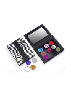 21-Piece Makeup Magnetic Mirror Palette Storage Case With Sticker Set Black - v1579250738/N33404886A_5