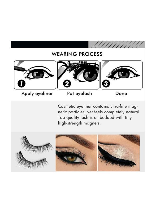 Loftus Pack Of 3 Magnetic Eyelashes With Eyeliner And Tweezer Set Black - Image 4
