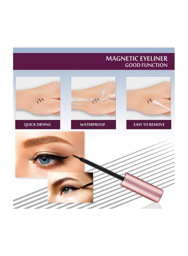 Loftus Pack Of 3 Magnetic Eyelashes With Eyeliner And Tweezer Set Black - Image 5