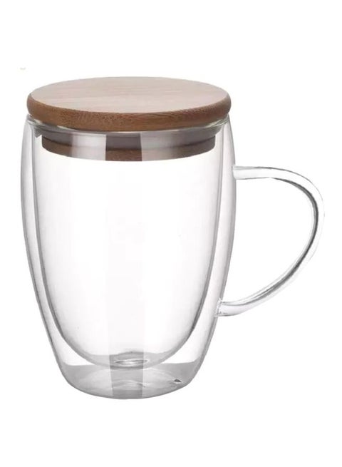 Double Layer Glass Cup Clear/Brown
