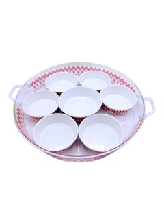 Bin-Shihoun-Abomar 9-Piece Serving Set White/Red  - Image 3