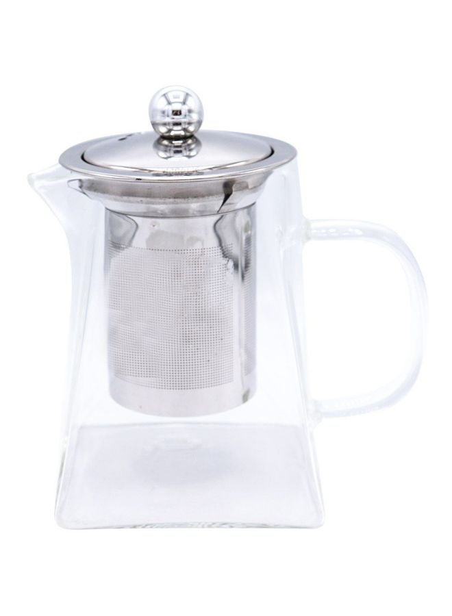 Bin-Shihoun-Abomar Pyramidal Glass Teapot With Stainless Steel Filter And Knob Clear  - Image 1