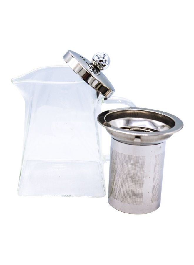 Bin-Shihoun-Abomar Pyramidal Glass Teapot With Stainless Steel Filter And Knob Clear  - Image 2