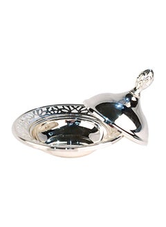 Bin-Shihoun-Abomar Round Lattice Date Bowl With Lid Silver 7x11centimeter  - Image 2