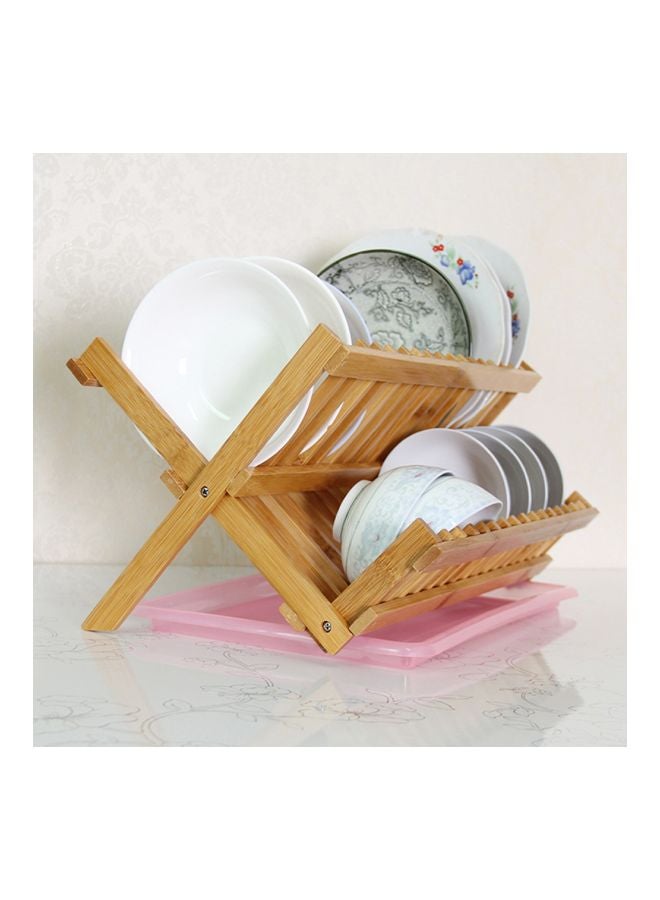Wooden Utensil Drainer And Holder Beige 49x30x5centimeter  - Image 2