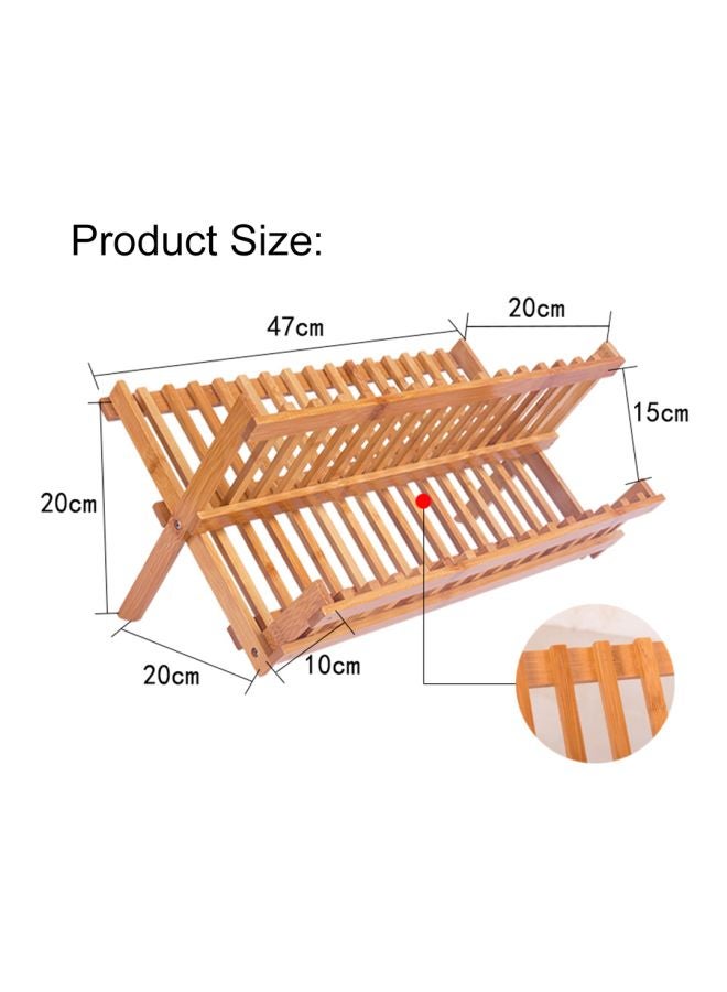 Wooden Utensil Drainer And Holder Beige 49x30x5centimeter  - Image 5