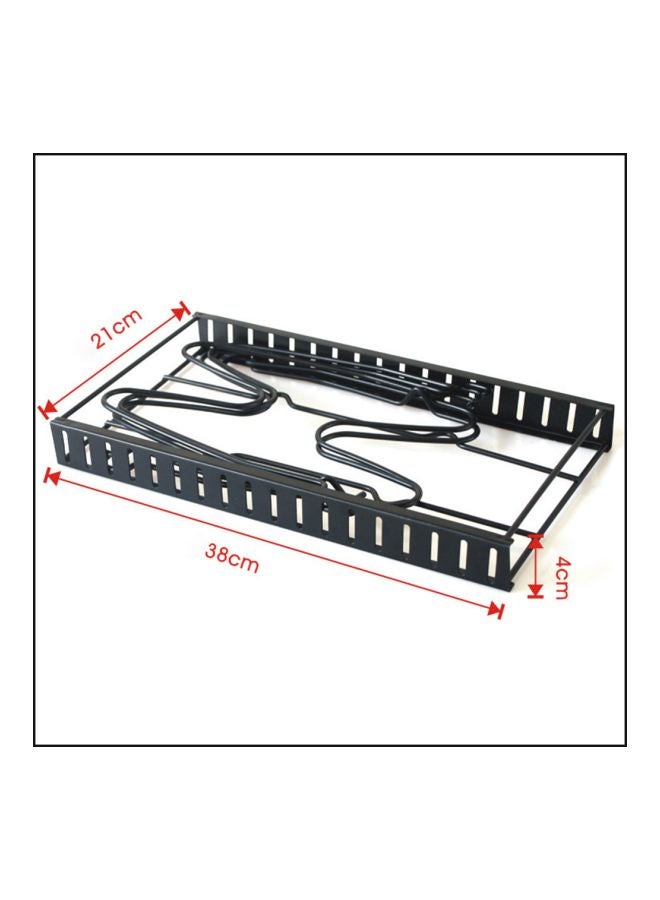 5-Tier Pot Rack Organizer Storage black 38x21x4centimeter  - Image 3