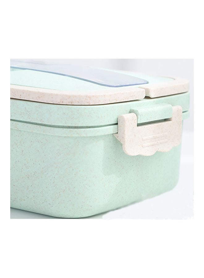 Generic - Plastic Lunch Box With Spoon And Chopsticks Assorted 1000ml - Image 1