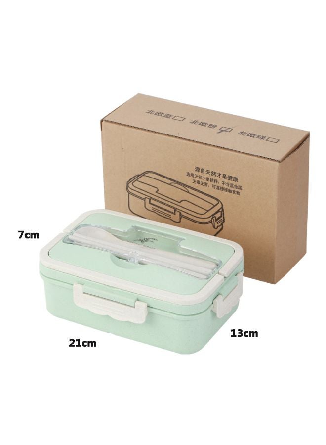 Generic - Plastic Lunch Box With Spoon And Chopsticks Assorted 1000ml - Image 1