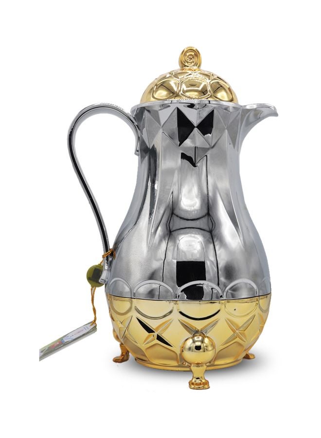 Bin-Shihoun-Abomar 2-Piece Stainless Steel Thermos Set Silver/Gold 1Liters - Image 2