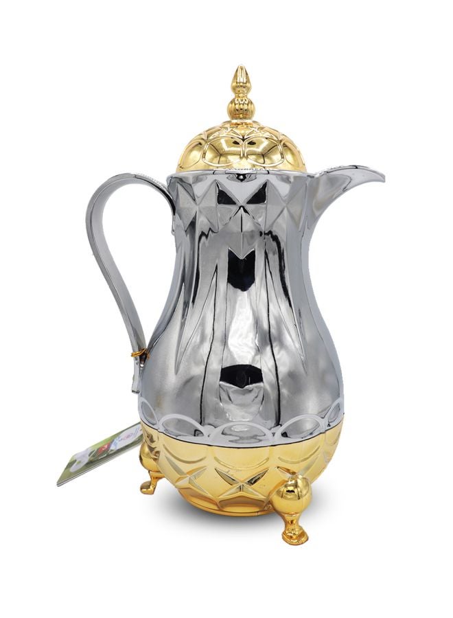 Bin-Shihoun-Abomar 2-Piece Stainless Steel Thermos Set Silver/Gold 1Liters - Image 3