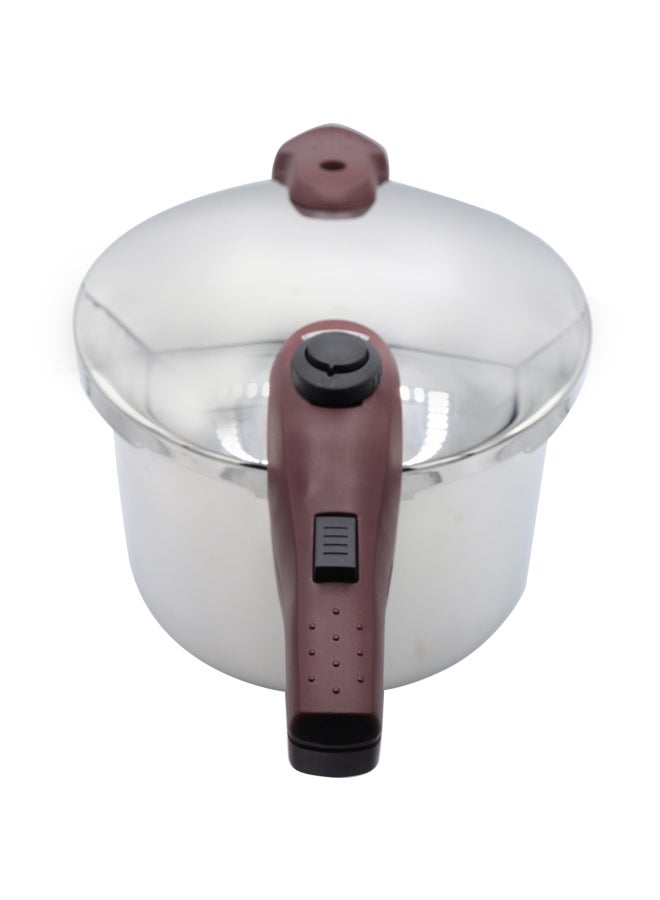 بن شيهون أبوعمر وعاء طهي بالضغط من الستانلس ستيل فضي / نبيتي 7لترات - Image 2