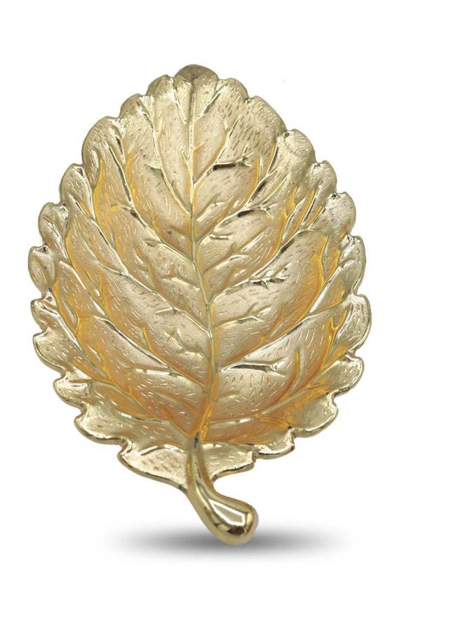 بن شيهون أبوعمر أداة تقديم على شكل ورقة شجر ذهبي 20سم - Image 3