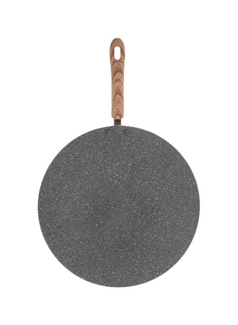 Non-Stick Aluminium Tawa Pan Grey/Beige 32cm