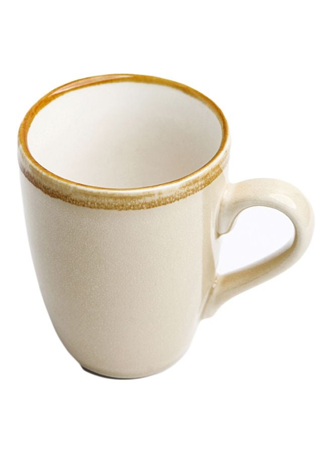 Shuer Kiln Changing Ceramic Mug Cream 11.5x8.2x11cm  - Image 1