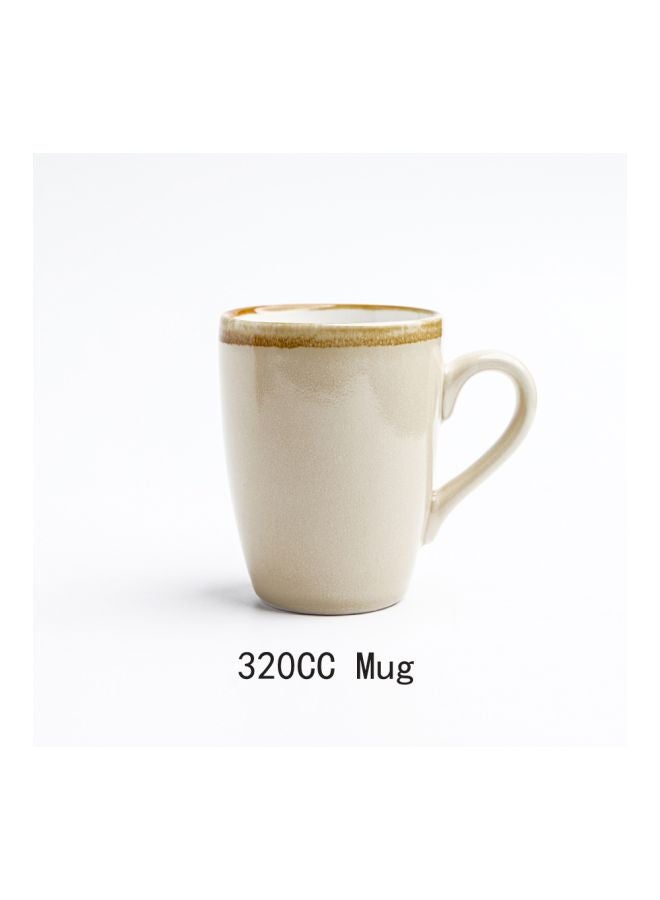 Shuer Kiln Changing Ceramic Mug Cream 11.5x8.2x11cm  - Image 4