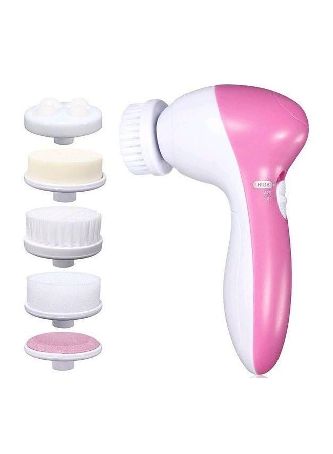 5-In-1 Face Cleaning Machine White/Pink - Image 1