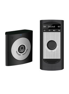 2-Way Wireless Voice Intercom Doorbell Black/Grey
