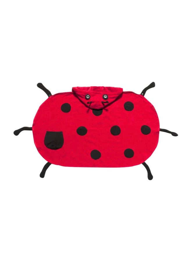 Kidorable - Ladybug Bath Towel Red/Black - Image 1