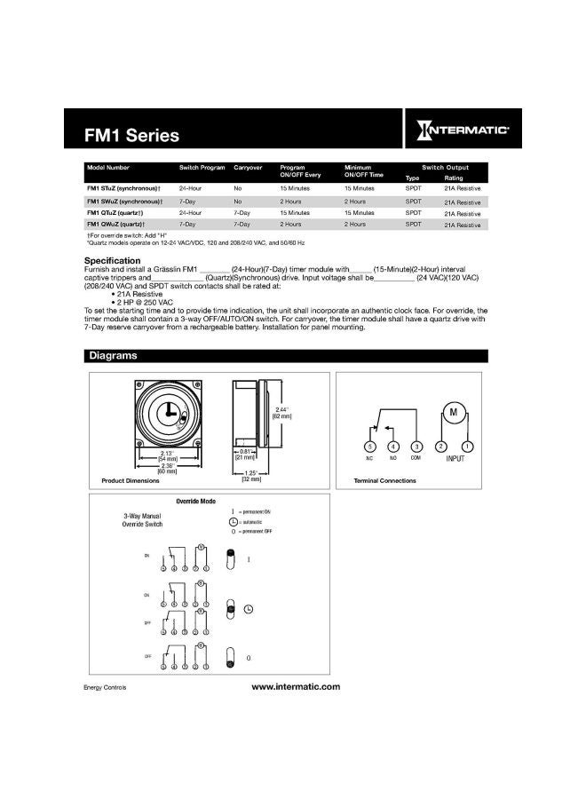 Electromechanical Timer Module Black
