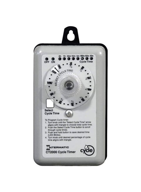 Percentage Cycle Timer Grey/Black