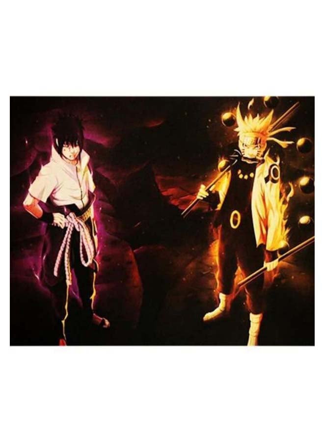 Naruto Fairy Model Kraft Decorative Poster Multicolour 35 x 50cm