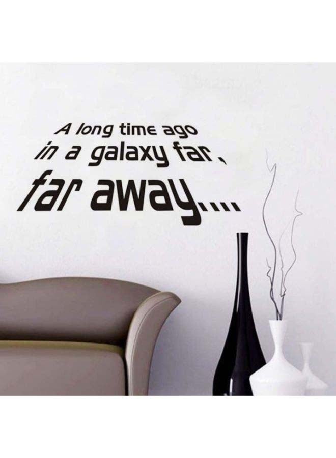ملصق جداري بتصميم حروف إنجليزية من فيلم "Star Wars" أسود 30 x 60سم - Image 1