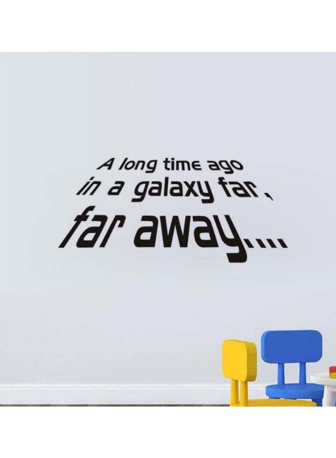 ملصق جداري بتصميم حروف إنجليزية من فيلم "Star Wars" أسود 30 x 60سم - Image 2