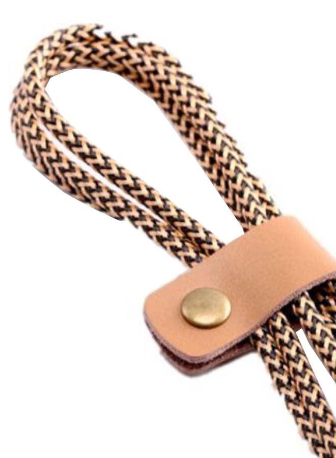 كابل شحن ومزامنة بيانات من USB ذكر إلى Micro USB بيج/ذهبي/أسود - Image 2