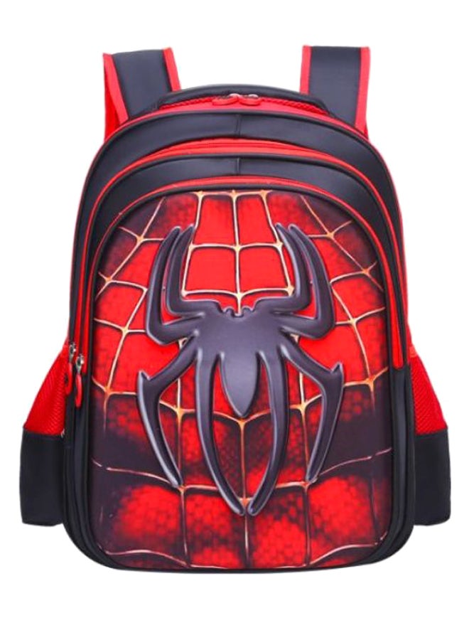 Spiderman Pattern Backpack Red/Black - Image 1