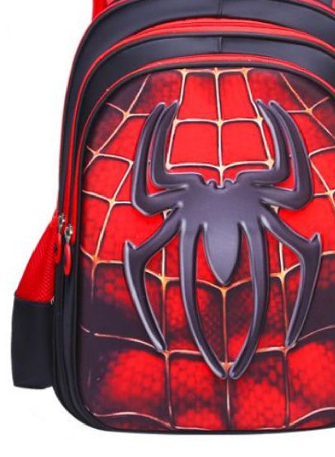 Spiderman Pattern Backpack Red/Black - Image 2