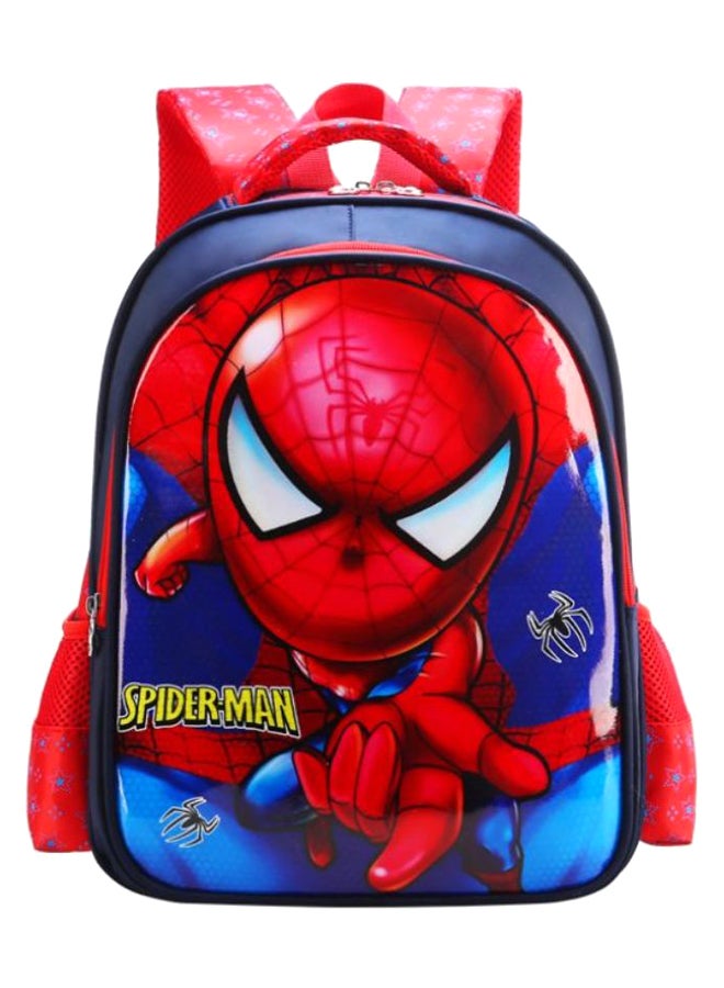 Spiderman Pattern Backpack Red/Blue - Image 1