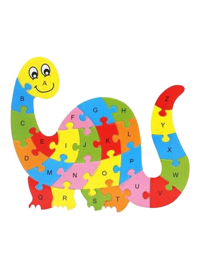 أحجية تركيب الصور بتصميم ديناصور لتعليم الحروف الأبجدية من 26 قطعة - Image 1