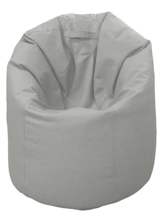 PU Leather Bean Bag Light Grey 80x50cm