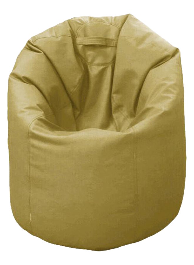PU Leather Bean Bag Gold 80x50cm