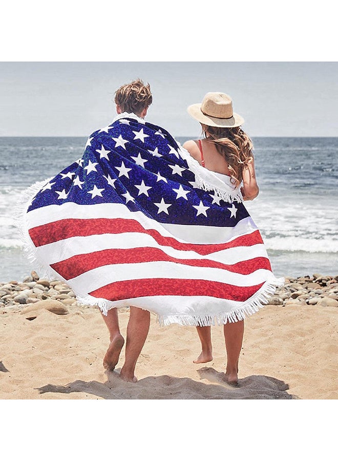 American Flag Beach Towel Blue/Red 30×4×26centimeter - Image 3