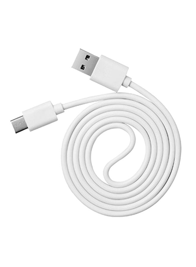 كابل شحن USB Type-C إلى Type-A أبيض - Image 2