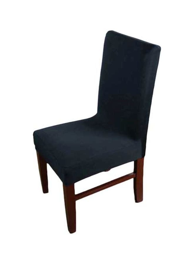 Elastic Home Dining Chair Cover Black