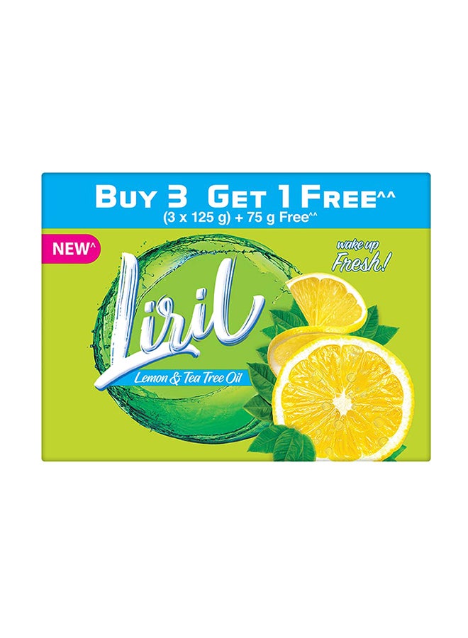 Liril 3-Piece Lemon And Tea Tree Oil Bath Soap 125grams - Image 2