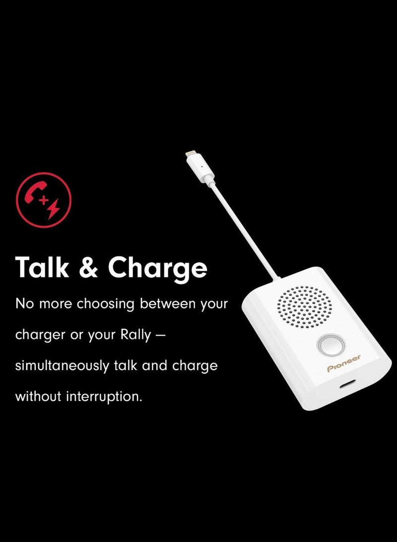 Pioneer - Rayz Rally Mobile Conference Speaker For Apple iPhone XW-LTS5(W) White - Image 1
