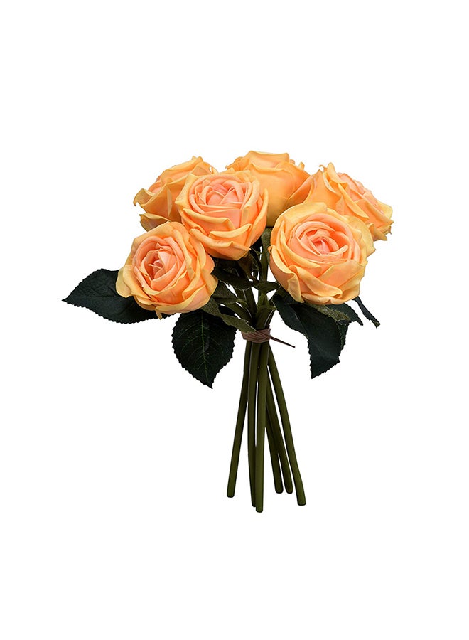 ياتاي 6 ورود صناعية وبملمس طبيعي أصفر 23X6Ø³Ù†ØªÙŠÙ…ØªØ± - Image 1