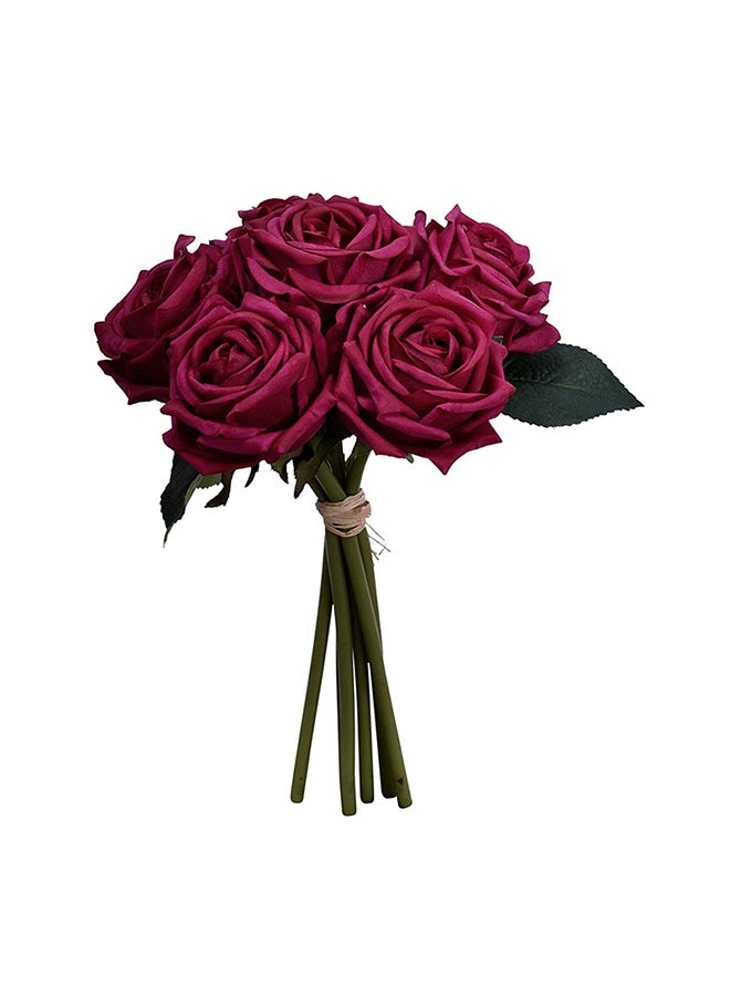 6 Heads Real Touch Artificial Flowers Rose 23X6centimeter - v1579266627/N33852771A_1