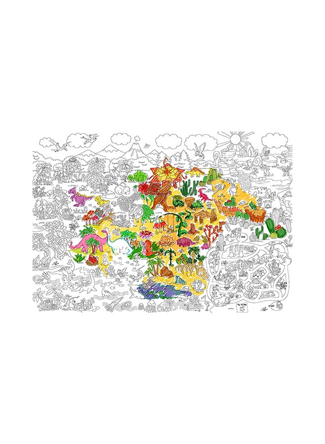 JARMELO Giant Coloring Poster white - Image 1