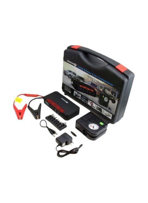 Car Air Compressor With Jump Starter Kit