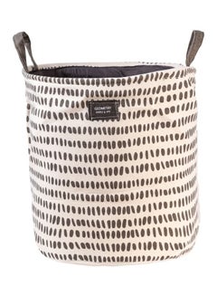 Home Concept Cloth Storage Basket White/Grey 35x35x10centimeter  - Image 1