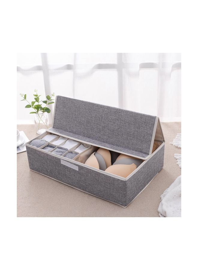 Sharpdo Cotton Underwear Storage Box Grey 46x31x12cm  - Image 2