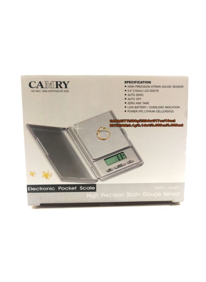 كامري ميزان جيب إلكتروني FW3Q فضي - Image 2